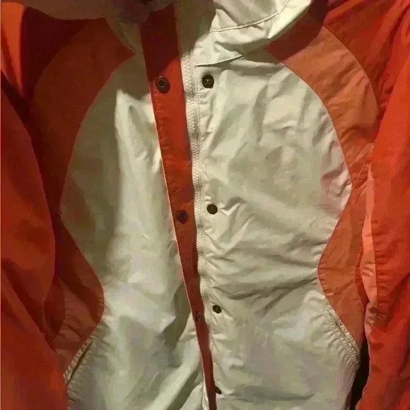 Women’s Columbia Fleece Lined Insulated White Pink Winter Jacket Size Large - Picture 3 of 6